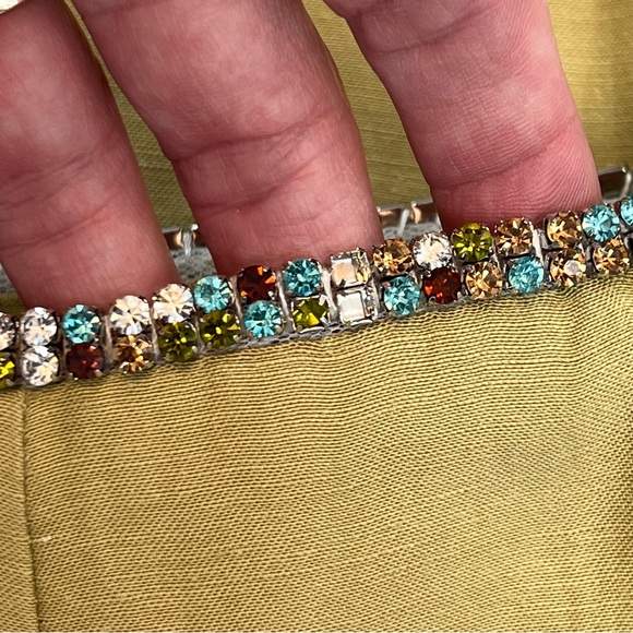 NWOT Sandro Rhinestone Waist Olariane Midi Skirt-w/ missing crystals/dropped hem - Picture 11 of 16